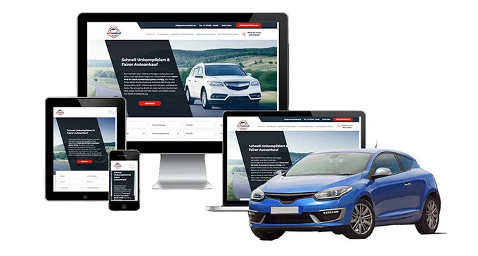 ankauf mobil Ankaufseite mobil – Autoankauf Oer-Erkenschwick mit rotem PKW